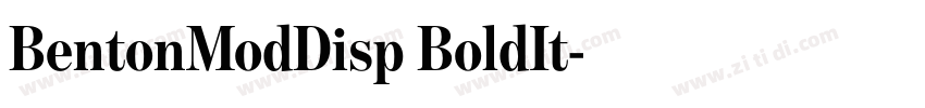 BentonModDisp BoldIt字体转换 BentonModDisp BoldIt字体转换